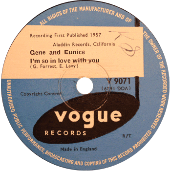 Gene And Eunice -  I'm So In Love With You Vogue 78